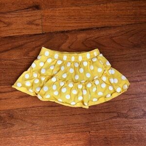Carter’s Yellow Polka Dot Skirt 12M